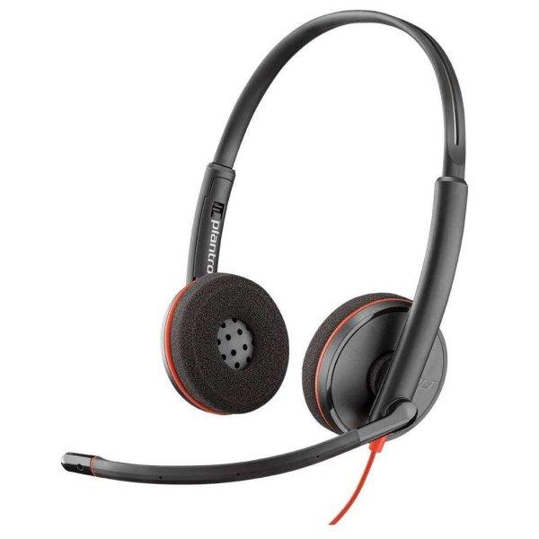 POLY Blackwire 3220 Headset Vezetékes Fejpánt Hívás/zene USB A típus Fekete
(209745-22)