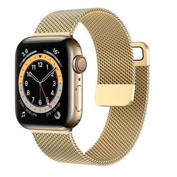 Mybandz Apple Watch 38/40/41mm Milánói fém óraszíj arany (APW381401)
(APW381401)