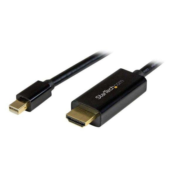 StarTech.com 6ft Mini DisplayPort to HDMI Cable - 4K 30hz Monitor Adapter Cable
- mDP PC or Macbook to HDMI Display (MDP2HDMM2MB) - video cable - DisplayPort /
HDMI - 2 m (MDP2HDMM2MB)
