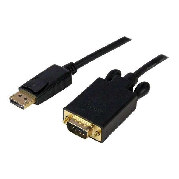 StarTech.com 6ft DisplayPort to VGA Cable - 1920 x 1200 - Active DP to VGA
Adapter - DP to VGA Monitor Cable (DP2VGAMM6B) - DisplayPort cable - 1.83 m
(DP2VGAMM6B)