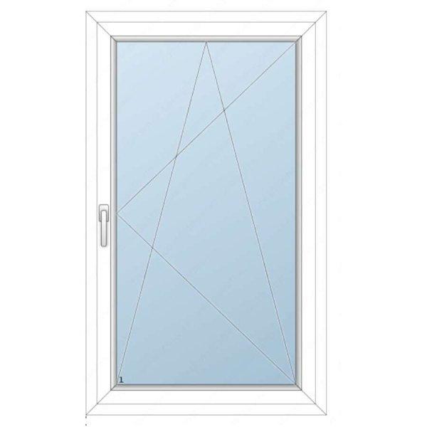 88x118 Műanyag ablak / Bukónyíló/, 3-rétegű üveg