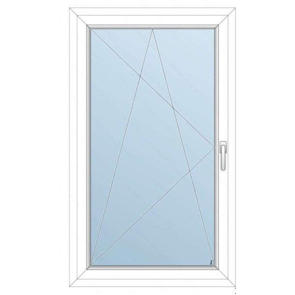 88x148 Műanyag ablak / Bukónyíló/, 3-rétegű üveg