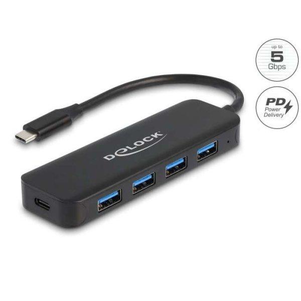 Delock USB Type-C Hub 4 Port USB 3.2 Gen 1 Power Delivery-vel 85Watt (64170)
(delock64170)