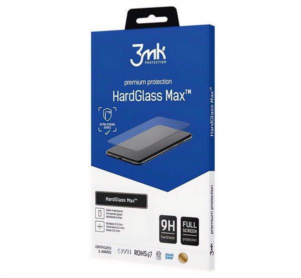 3MK HARD GLASS MAX képernyővédő üveg (3D full cover, íves, ujjlenyomat
mentes, karcálló, tok barát 0.3mm, 9H) FEKETE Samsung Galaxy S23 Ultra
(SM-S918)
