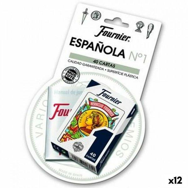 Spanyol Játékkártya Csomag (40 kártya) Fournier 12 egység (61,5 x 95 mm)
