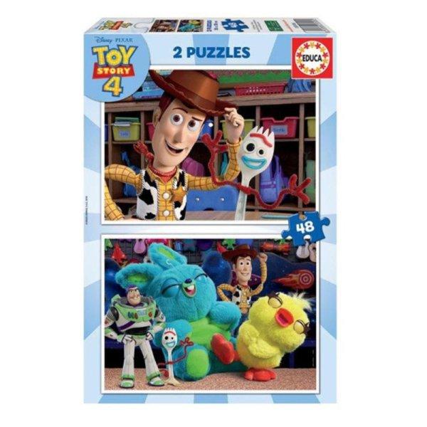2 kirakós szett Toy Story Ready to play 48 Darabok 28 x 20 cm 