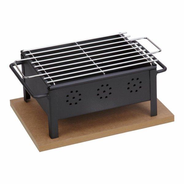 Hordozható grill Sauvic 2905 asztallap 25 x 20 cm Vas