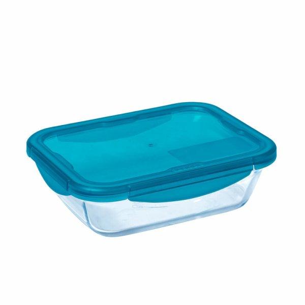 Uzsonnás doboz Pyrex Cook & Go Kristály Kék (0,8 L)