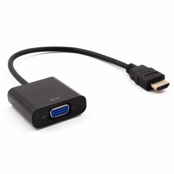 HDMI–VGA Adapter Nilox NXADAP01 Fekete 15 cm
