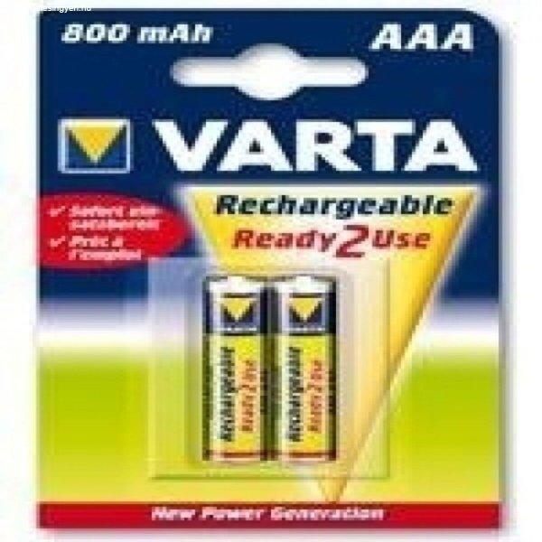 Újratölthető akkumulátorok Varta AAA 800MAH 2UD 1,2 V 800 mAh AAA (10
egység)