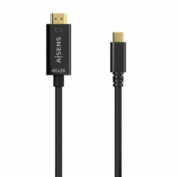 HDMI Kábel Aisens A109-0624 Fekete 1,8 m
