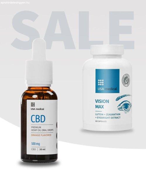 CBD Olaj 500 mg + Vision MAX szemvitamin kapszula