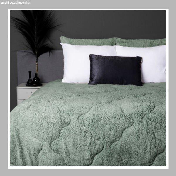 Lazy Teddy sötétzöld puha ágytakaró 200 x 200 8720578092482