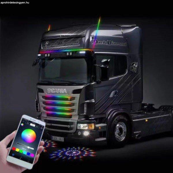 RGB LED szalag kamionra - applikáció, 220 cm