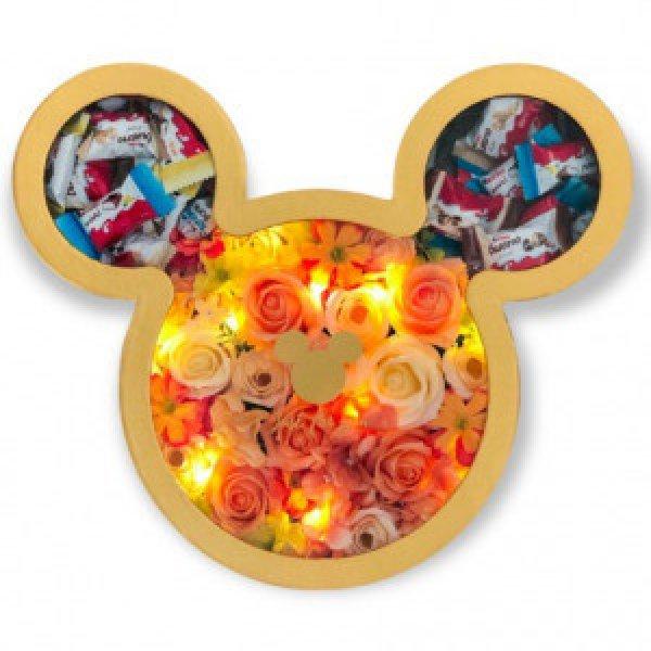 Mickey desszert doboz - szappanrózsával és happy moments mini mixxel
