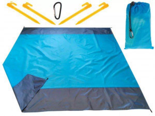 XXL összehajtható, vízálló strandszőnyeg, piknik takaró - 210 x 200 cm