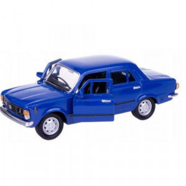 Fiat Polski 125 / fém autómodell - retro / kék
