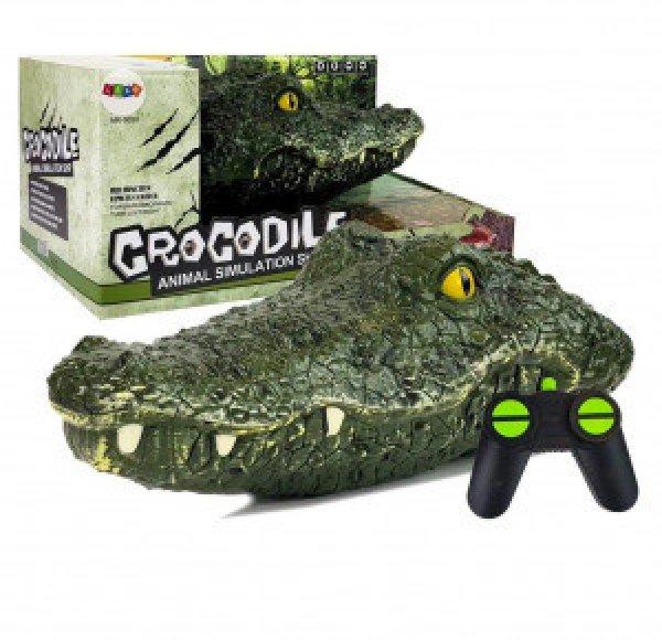 Távirányítós akkus krokodil játék -vízből kibukkanó élethű
krokodilfej