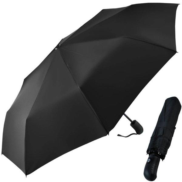 Összecsukható fekete esernyő tároló huzattal (BB-3406)
