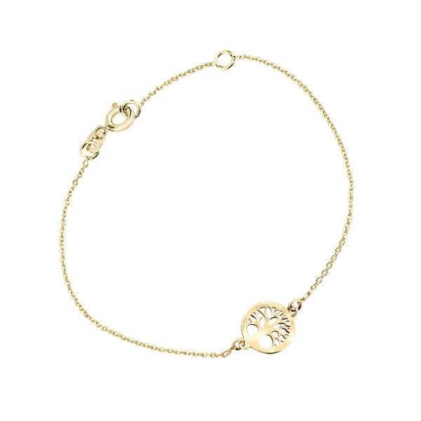 Cutie Jewellery Sárga arany karkötő Életfa Z5030-60-X-1