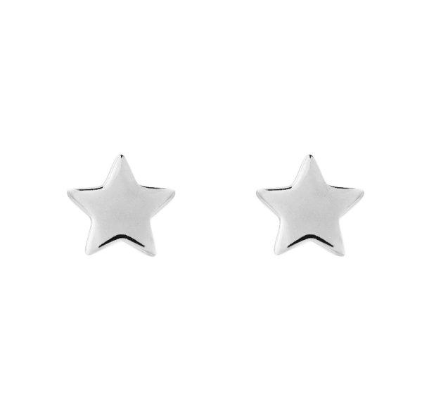 Preciosa Minimalist ezüst fülbevaló Moon Star 5364 00
