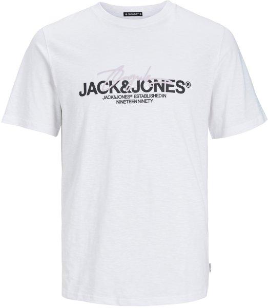 Jack&Jones Férfi póló JORARUBA Standard Fit 12255452 Bright White
S