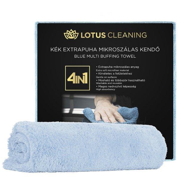 Lotus Cleaning extra puha mikroszálas kék kendő 400gsm