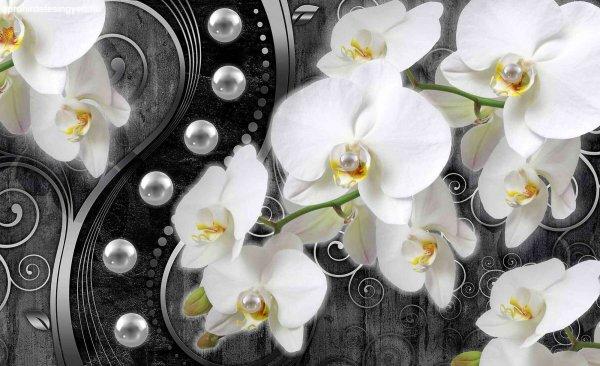 Fotótapéta absztrakció orchideák 6 3D L