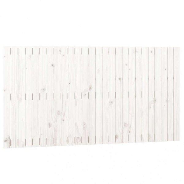 Fehér tömör fenyőfa fali fejtámla 166x3x90 cm (824909)