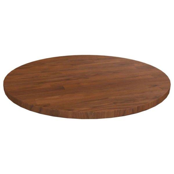 vidaXL sötétbarna kezelt tömör tölgyfa kerek asztallap Ø40x1,5 cm