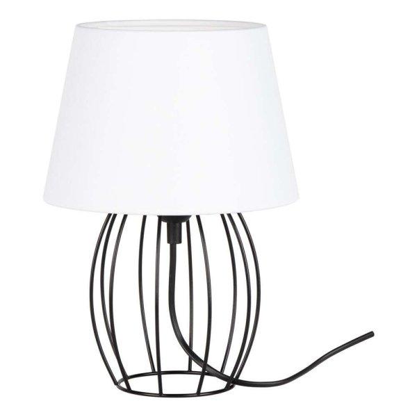 Merano asztali lámpa E27-es foglalat, 1 izzós, 25W fekete-fehér