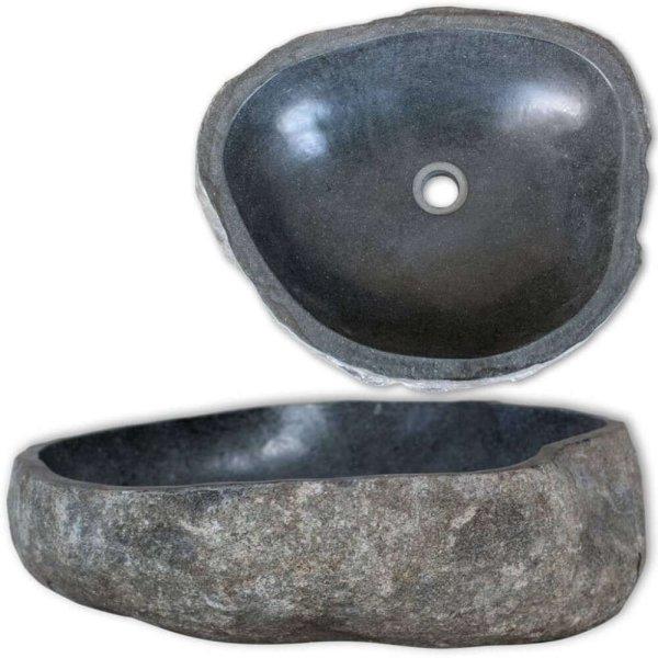 ovális folyami kő mosdókagyló 30-37 cm