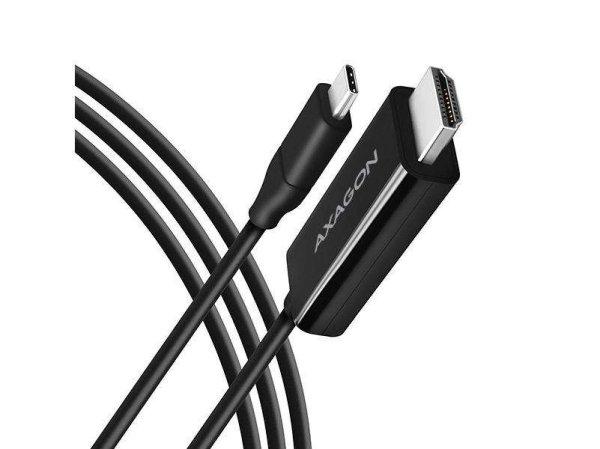 Axagon RVC-HI2C USB-C -> HDMI 2.0 kábel 1.8m fekete