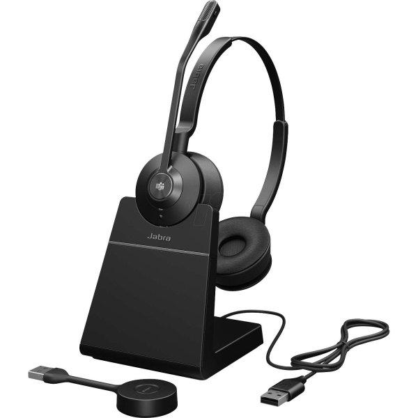 Jabra Engage 55 Headset Vezeték nélküli Fejpánt Iroda/telefonos
ügyfélközpont Fekete, Titán (9559-455-111)