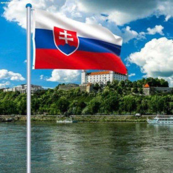 Zászlótartó rúd szlovák zászlóval