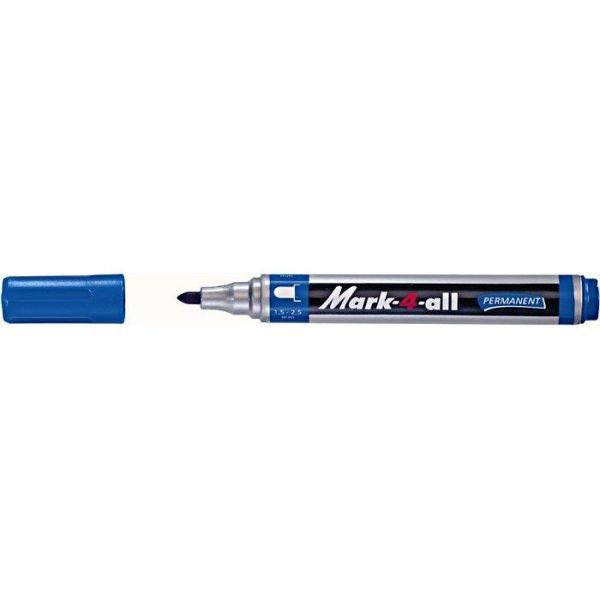 Alkoholos marker, 1,5-2,5 mm, kúpos, STABILO "Mark-4-all", kék
