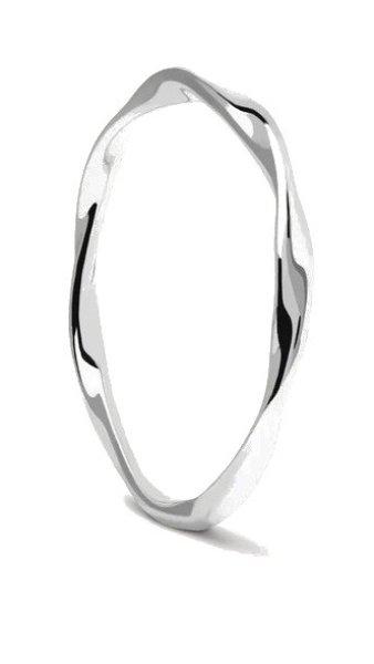 PDPAOLA Minimalista ezüst gyűrű SPIRAL Silver AN02-804 54 mm