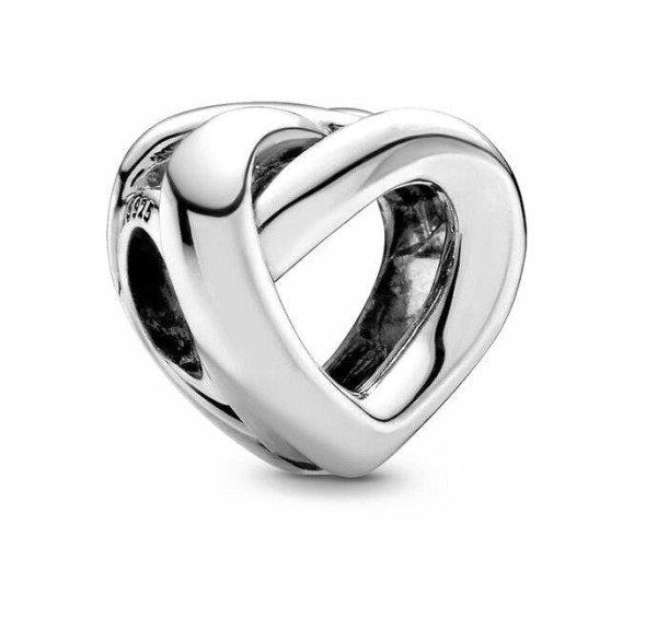 Pandora Ezüst gyöngy összefonódó szívvel 798081