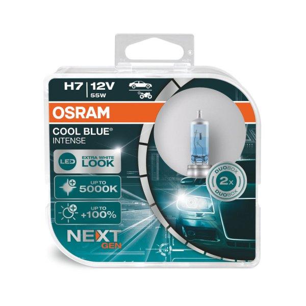 Osram 12V H7 55W pár COOL BLUE NEXT GEN +100%