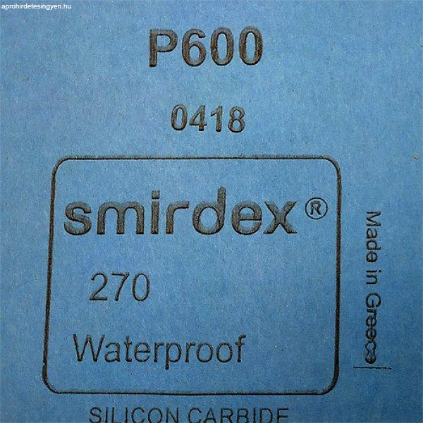 Smirdex 270, Vízálló Csiszolópapír, 230x280mm, P600