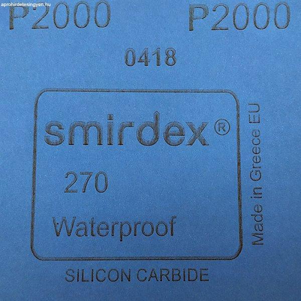 Smirdex 270, Vízálló Csiszolópapír, 230x280mm, P2000