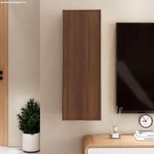 vidaXL barna tölgy színű szerelt fa TV-szekrény 30,5x30x90 cm