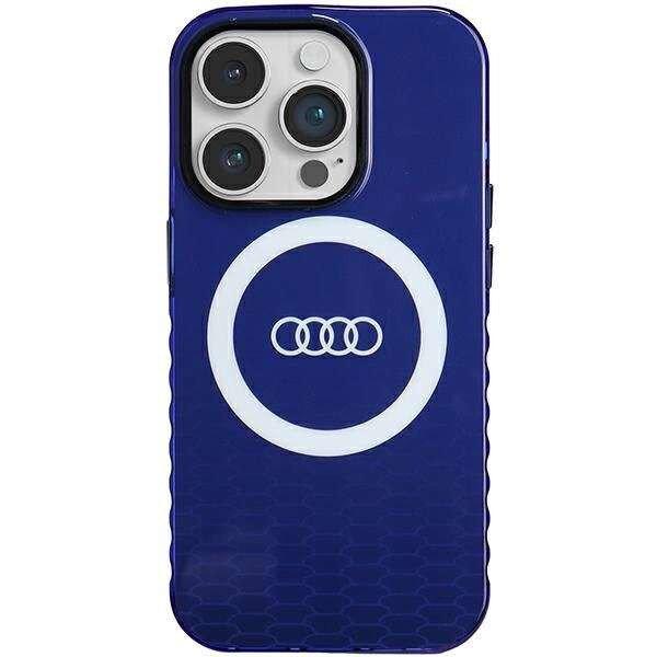 Audi IML Big Logo MagSafe tok iPhone 14 Pro - kék