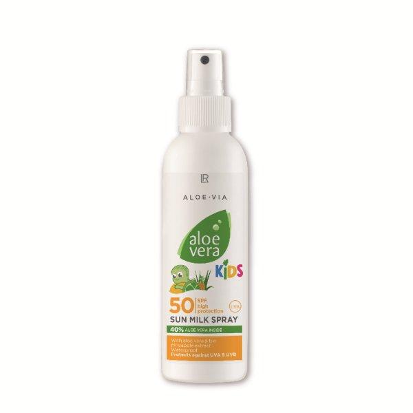 LR health & beauty Naptej spray-ben Aloe Vera Kids SPF 50 (Sun Milk Spray) 150
ml