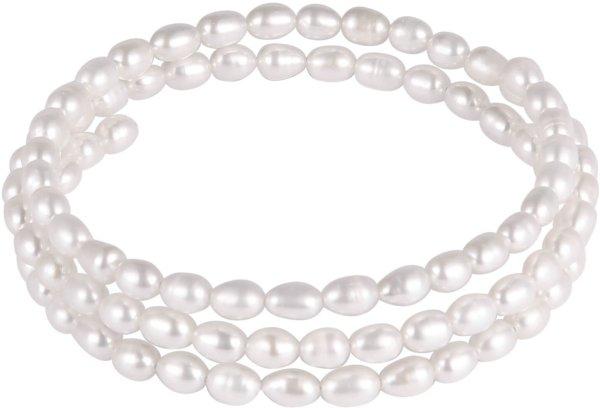 JwL Luxury Pearls Fehér igazgyöngy karkötő JL0569