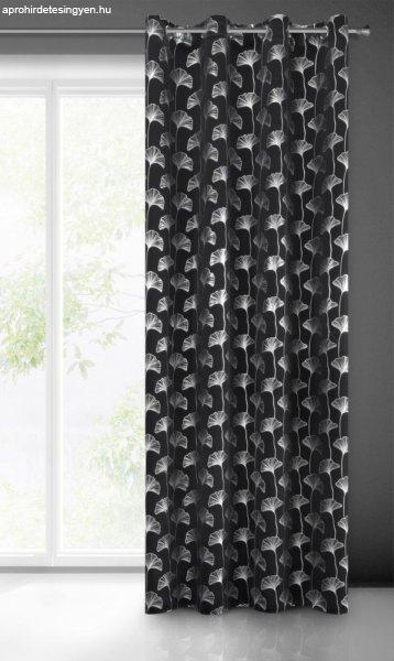 Clara sötétítő függöny Fekete/ezüst 135x250 cm