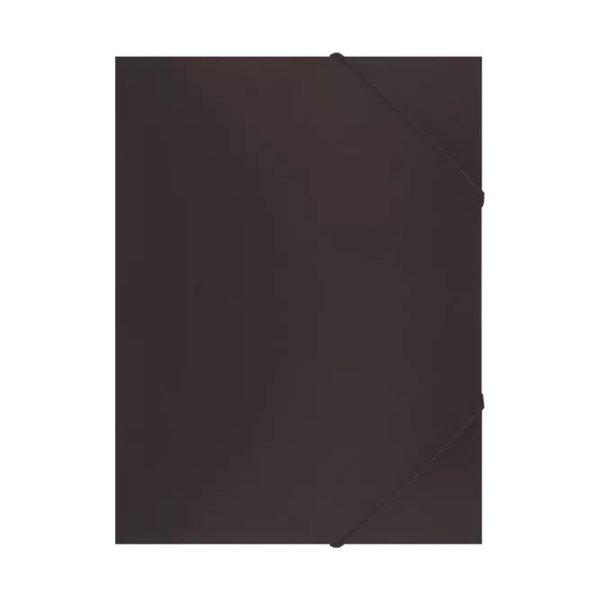 Gumis mappa A4, műanyag OfficeArt fekete