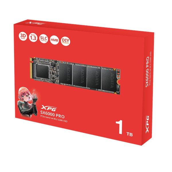 ADATA SSD 1TB - XPG SX6000 Pro (3D, M.2 PCIe Gen 3x4, r:2100 MB/s, w:1500 MB/s)