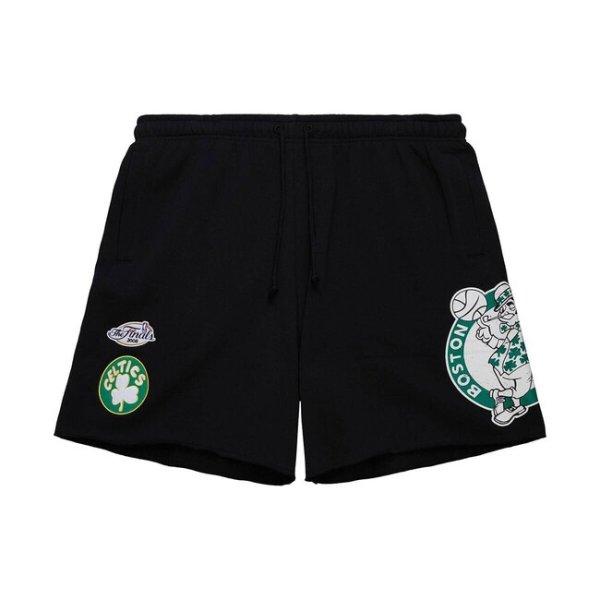 Mitchell & Ness shorts Boston Celtics Postgame Fleece Shorts Vintage Logo black