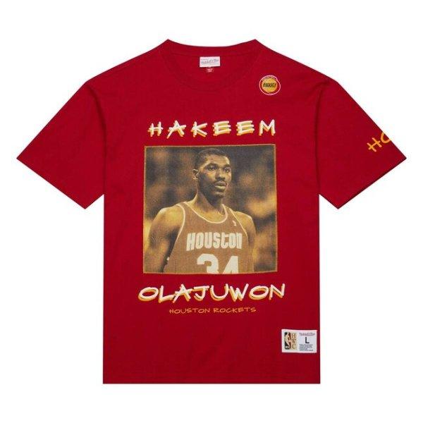 Mitchell & Ness T-shirt Heavyweight Premium Player Tee Vintage Logo Houston
Rockets red